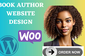 build modern book author website or ebook author website