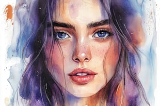paint a portrait in my watercolor style