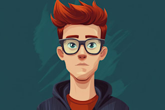 create cartoon character or avatar in vectors