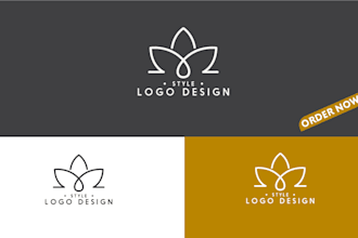 do modern custom minimalist unique business logo design