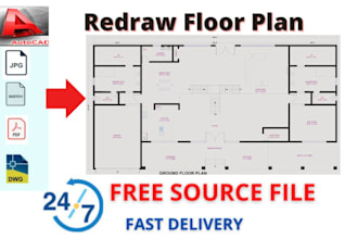 redraw 2d floor plan