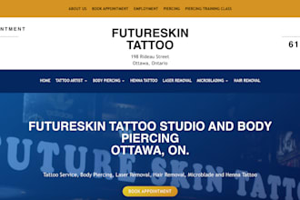 tattoo artist appointment booking website
