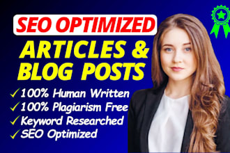 do SEO articles writing, blog post writing, or content writing