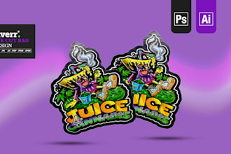 die cut, custom shaped weed, cannabis mylar bag or pouch