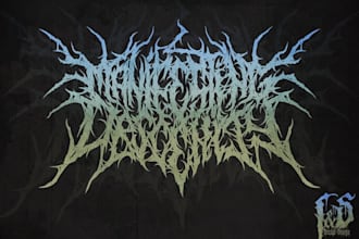 create black metal logo bands