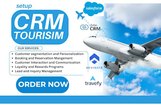 setup crm tourisim salesforce travelcrm hubspot tourcms zoho lemax rezdy trawex