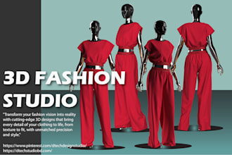 create stunning clothing 3d fashion designs for your brand
