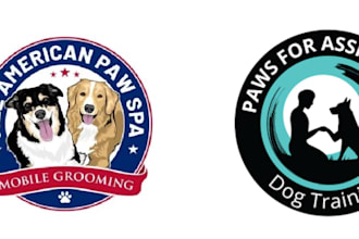 esign pet, dog, cat or animal, and veterinary clinic logo