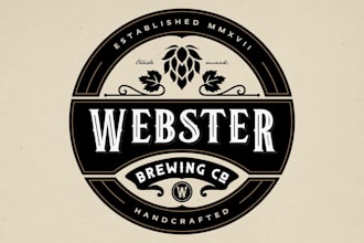 design webster brewing co logo