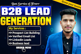 do highly targeted b2b linkedin lead generation and email list building