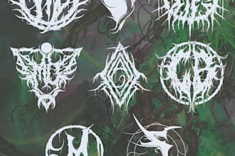 design a creepy horror inspired logo