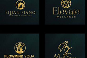 draw spa yoga health massage skincare logo for you