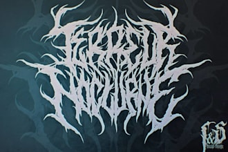 design a brutal death metal logo