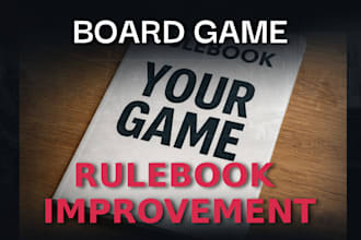 improve your board game rulebook