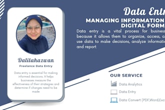 key in data for you