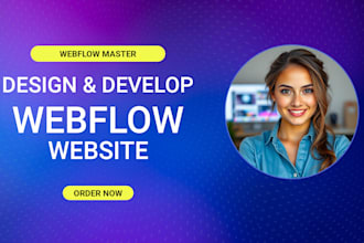 develop or design webflow landing page, figma to webflow expert