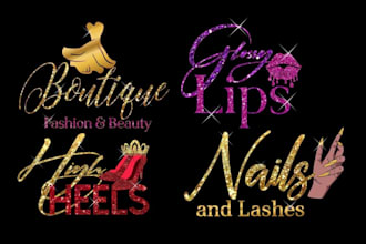 draw beauty, eyelash, lip, hair, nail, makeup, and boutique