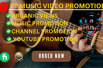 promote youtube music video yt music for active organic views channel promotion