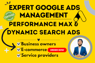 set up manage optimize google ads performance max and dynamic search ads