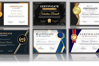make custom and unique certificate or diploma design