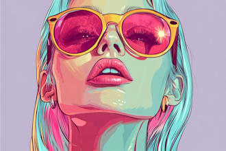 draw your photo into wpap pop art