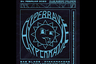 create rave flyer designs and other event flyers