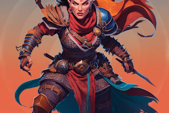 draw dnd character art and dnd character art