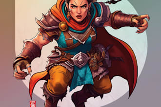 do an dnd character art and dnd character art
