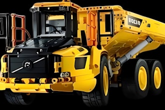 do  3d lego design model 3d technic car, bike, house, building, lego toy, figure