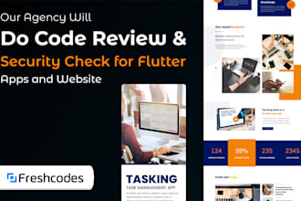 do code review and security check for flutter apps and websites