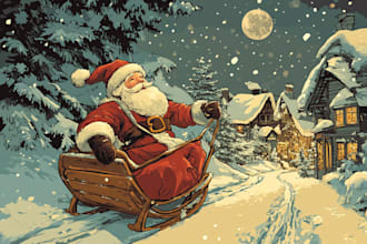do design christmas card, greeting card, and invitation