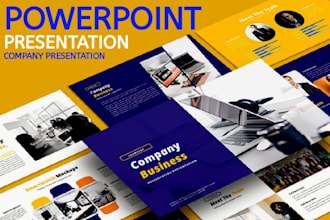 design business presentation, powerpoint template and company presentation
