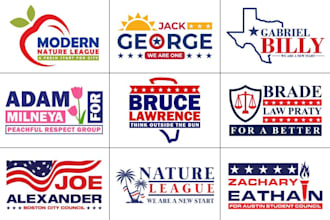 make creative professional political logo for you