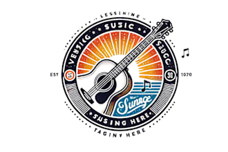 design awesome guitar logo