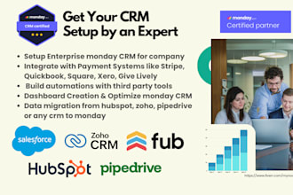 setup,automate,do data migration from any crm to monday crm
