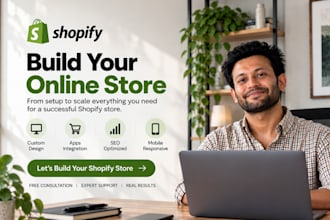create a fully functional shopify ecommerce website