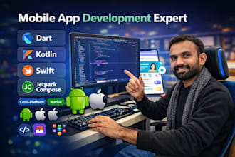 develop mobile app for ios and flutter