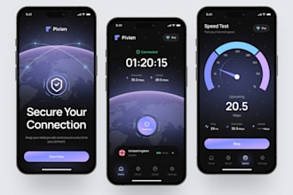 develop custom flutter app, vpn app, flutterflow, openvpn, firebase, admin panel