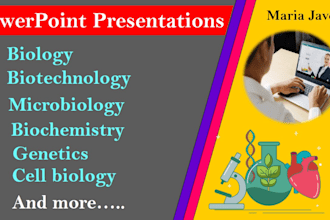 create professional powerpoint presentation on biology and biotechnology topics