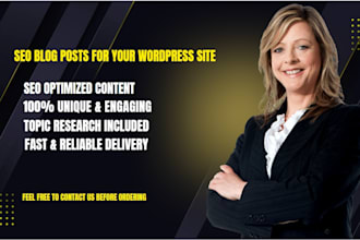 write SEO optimized blog posts
