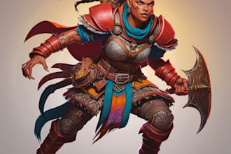 create dnd character art and dnd character art