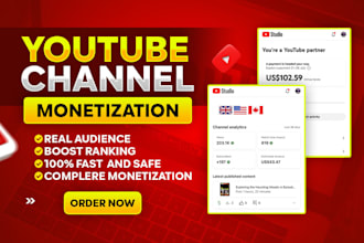 do complete youtube channel monetization promotion