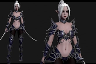 unity 3d realistic metahuman character,dark fantasy,rig,fighting scene,anime 3d