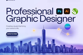 professional graphics designer with eye catching visually stunning designs