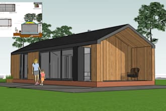 create UK garden room drawings for planning and construction