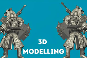 sculpt 3d miniatures model, action figures, 3d toys for 3d printing