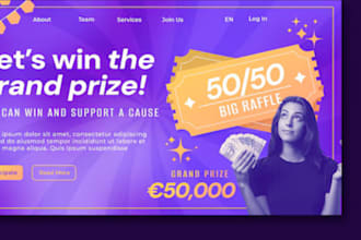build a professional and well secured raffle website
