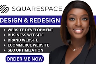 build squarespace website design website redesign squarespace business website