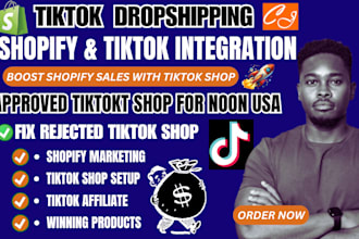 setup USA tik tok shop boost shopify sales fix tiktok affiliate marketing expert
