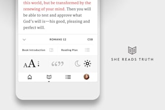 develop a custom bible app for ios and android